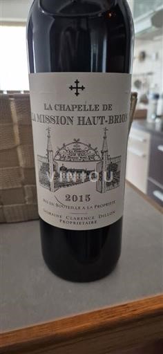Vinos Rouge sec La Chapelle de La Mission Haut-Brion La Mission Haut-Brion 2015 Francia Burdeos Pessac-Léognan AOC
