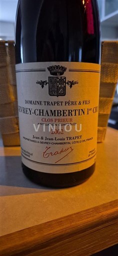 Burgundy Gevrey-Chambertin Premier Cru Domaine Trapet Père & Fils Clos Prieur 2002
