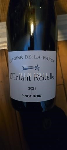 Thung lũng sông Loire Không được chỉ định Antoine de la Farge L'Enfant Rebelle 2021