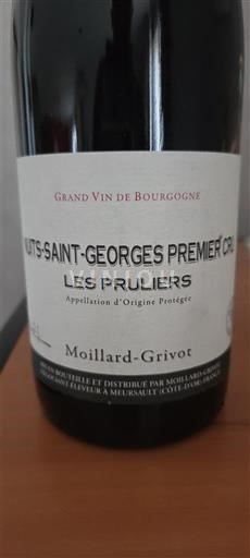 Burgundy Nuits-Saint-Georges Premier Cru Moillard-Grivot Les Pruliers 2014
