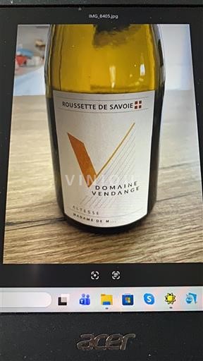 Savoie og Bugey Roussette de Savoie Domaine Vendange Altesse 2023