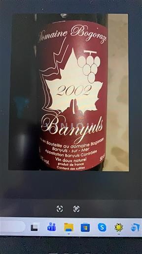 Roussillon Banyuls Domaine Bogomaz 2002
