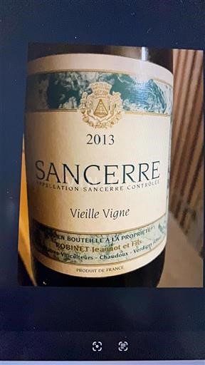 Valle della Loira Sancerre Robinot Jeanpont et Fils Vieille Vigne 2013