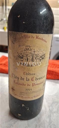 Bordéus Lalande-de-Pomerol Château Clos de la Chesnaie 2001