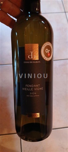 Valais Không được chỉ định Chai du Baron Fendant Vieille Vigne Không niên vụ