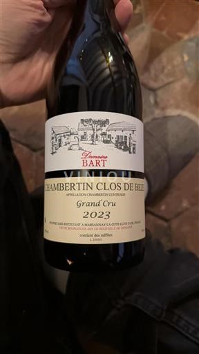 Bourgogne Chambertin-clos-de-bèze Grand Cru Domaine Bart 2023