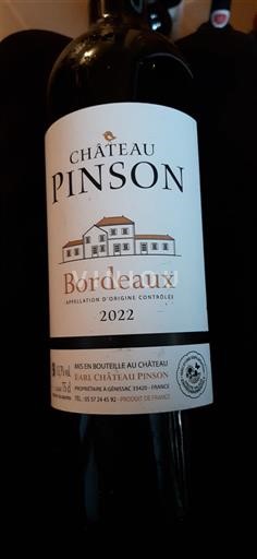 Bordeaux Château Pinson 2022