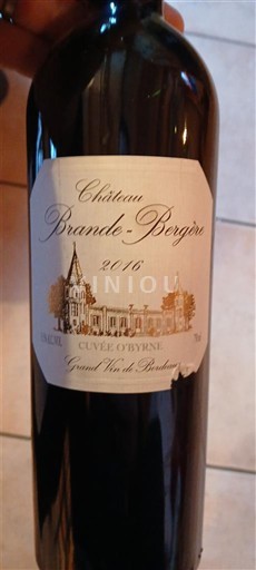 Bordeaux Bordeaux Supérieur Château Brande-Bergère O'Byrne 2016
