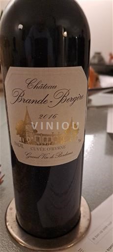 Bordeaux Bordeaux superior Château Brande-Bergère O'Byrne 2016