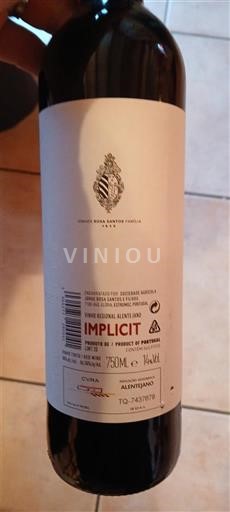 Alentejo Alentejano Adega Mayor Implicit Sin añada