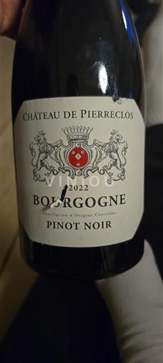 Burgundi Bourgogne Château Pierreclos Pinot Noir 2022