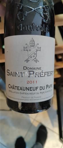 Rhônedalen Châteauneuf-du-Pape Domaine Saint Préfert 2011