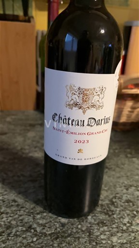 Bordeaux Saint-Émilion Grand Cru Grand Cru Château Darius 2023
