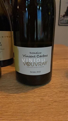 Thung lũng sông Loire Vouvray Domaine Vincent Carême Tendre 2022