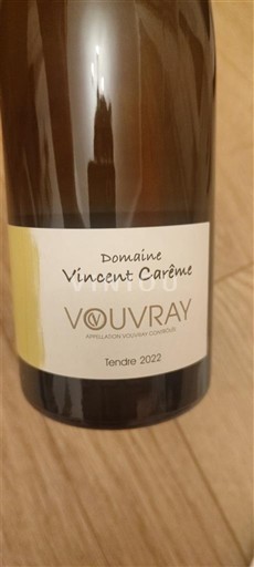Thung lũng sông Loire Vouvray Domaine Vincent Carême Tendre 2022