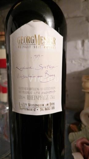 Rheinhessen Georg Messer Lexheimer Spätlese 1989