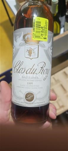 Bordeaux Sauternes Clos du Roy 1995