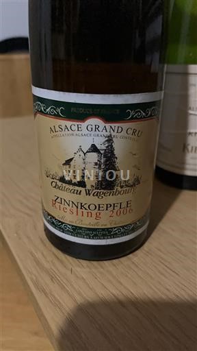 Alsacia Alsacia Gran Cru Grand Cru Château Wagenbourg Zinnkoepflé 2006