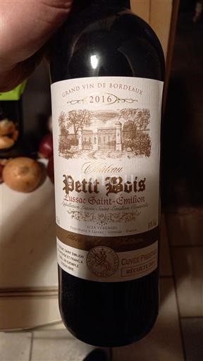 Bordeaux Lussac-saint-émilion Château Petit Bois Prestige 2016