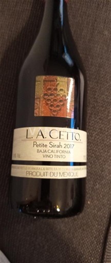 Baja California Not Specified L.A. Cetto Petite Sirah 2017