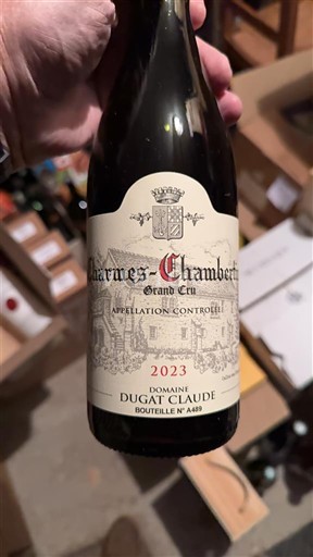 Bourgogne Charmes-chambertin Grand Cru Domaine Gat Claude 2023