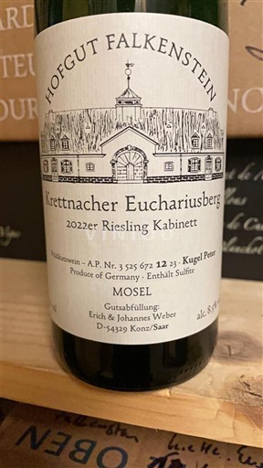 Mosel Moselle Hofgut Falkenstein Krettnacher Euchariusberg Kugel Peter Riesling Kabinett 2022