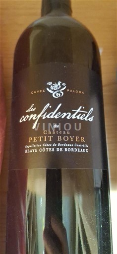 Bordeaux Blaye-Côtes-de-Bordeaux Château Petit Boyer Les Confidentiels - Paloma Senza annata