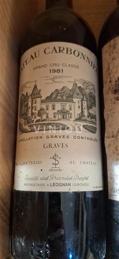 Burdeos Graves Grand Cru Château Carbonnieux 1981