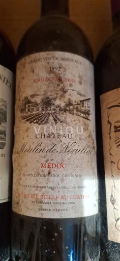 Bordéus Médoc Château Moulin de Neuilhan 1992