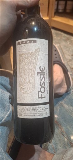 Bordeaux Côtes-de-blaye Fossile 2003