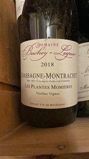 Burgundija Chassagne-Montrachet Domaine Bachey-Legros Les Plantes Momières Vieilles Vignes 2018
