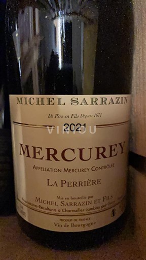 Bourgondië Mercurey Premier Cru Michel Sarrazin et Fils La Perrière 2021