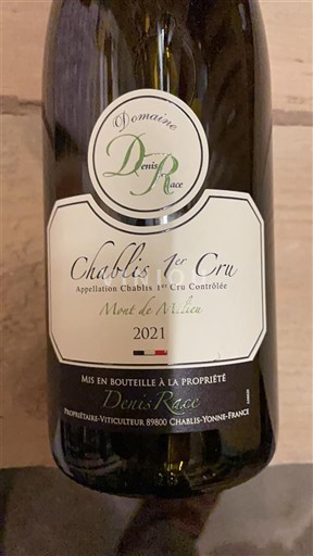 Borgogna Chablis Premier Cru Premier Cru Domaine Nis Race Mont de Milieu 2021