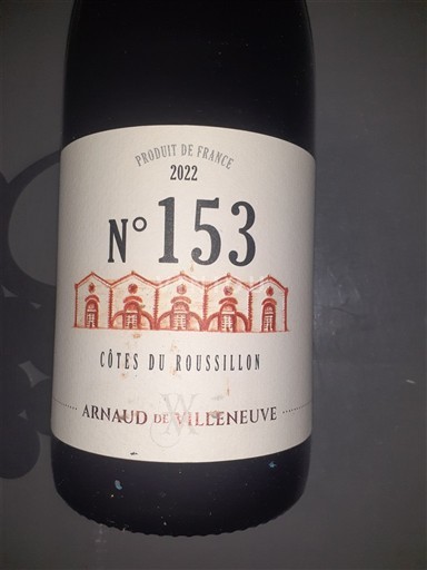 Roussillon Côtes-du-roussillon Arnaud de Villeneuve N° 153 2022