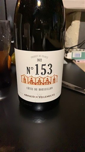 Roussillon Côtes du Roussillon Arnaud de Villeneuve N° 153 2022