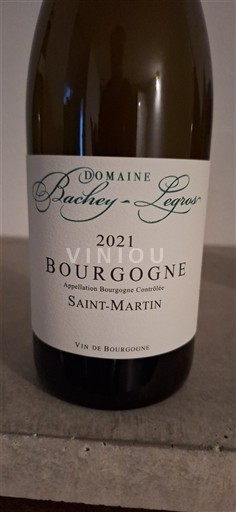 Burgundia Domaine Bachey-Legros Saint-Martin 2021
