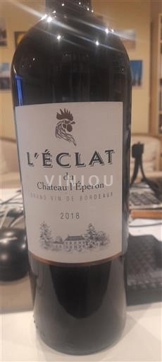 Bordeaux Château L'Éperon L'Éclat 2018