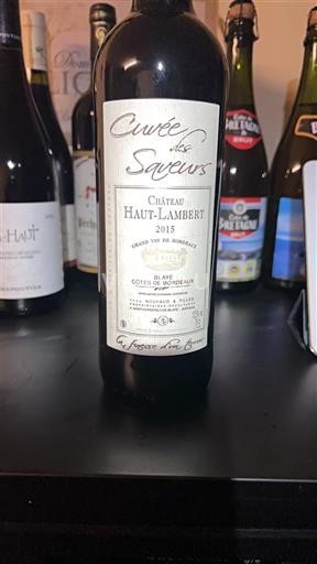 Bordeaux Côtes-de-Bordeaux Château Haut-Lambert des Saveurs 2015
