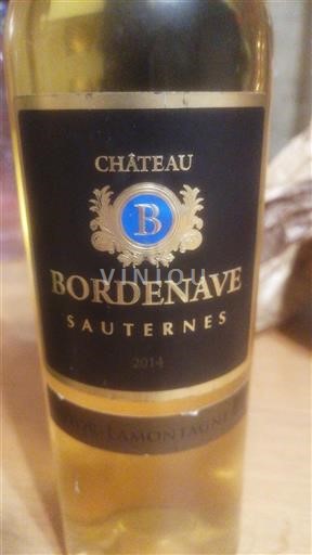 Bordeaux Sauternes Château Bordenave 2014