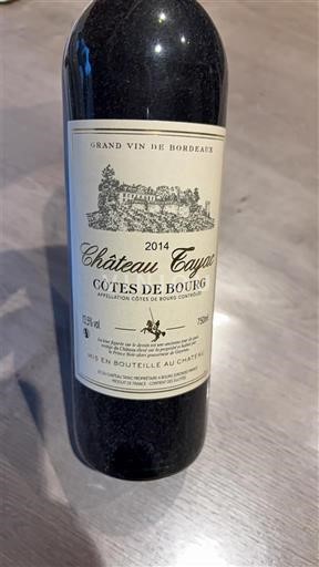 Bordéus Côtes-de-bourg Château Tayac 2014