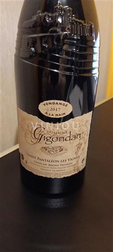 Vallée du Rhône Côtes-du-rhône-villages Domaine Gigondan Saint Pantaleon Les Vignes 2017