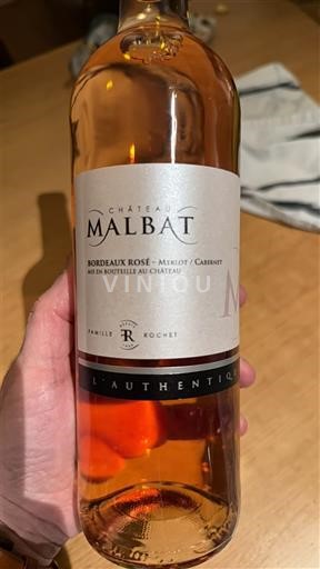 Bordeaux Bordeaux hồng Château Malbat L'Authentique 2024