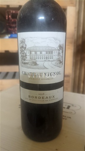 Burdeos Bordeaux Château Vignol 2008