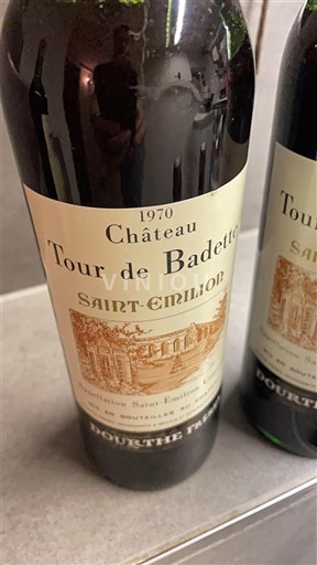 Bordeaux Saint-Émilion Château Tour de Badette 1970