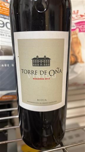 La Rioja Rioja Torre de Oña Reserva 2012