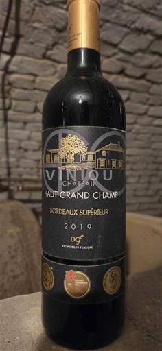 Bordeaux Bordeaux Supérieur Château Haut Grand Champ 2019