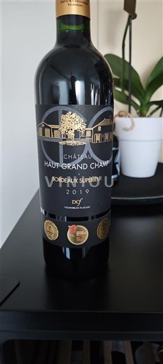 Bordeaux Bordeaux superiore Château Haut Grand Champ 2019