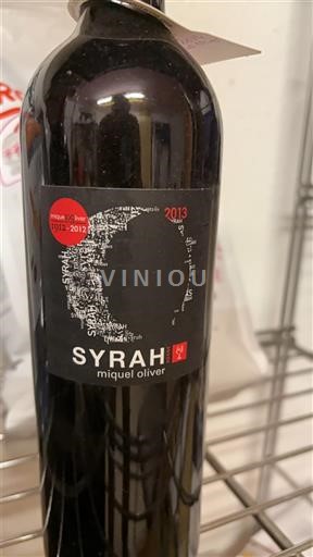 Quần đảo Balearic Pla i Llevant Miquel Oliver Syrah 2013