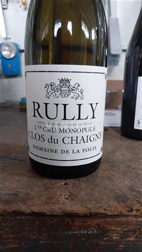 Borgonha Rully Premier Cru Domaine La Folie Clos du Chaigne Não Sazonado