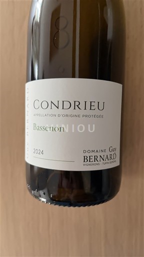 Thung lũng Rhône Condrieu Domaine Guy Bernard Bassenon 2024